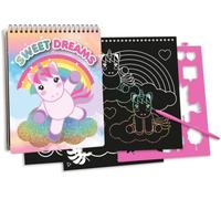 Kids Euroswan Scratch-off creative set with stencils - Sweet Dreams (Rêves doux)