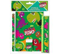Kids Euroswan | Set d'écriture Crazy Dino - 5 pièces - Matériel scolaire coloré - Idéal pour les enfants à partir de 3 ans