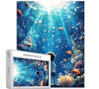 Kids Explore The Ocean World Puzzle de 1000 pièces pour adultes - Puzzle coloré pour décoration de la maison, cadeaux, puzzle familial parfait pour les soirées de jeu, 50,8 x 68,6 cm