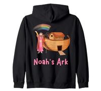 Kids Faith Bible Stories Pink Noah's Ark Girls Toddler Teen Sweat à Capuche