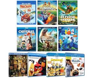 Kids & Family Blu-ray 3D Collection: Volume 1 - Open Season / Turbo / Epic / Storks / Walking with Dinosaurs / Rio 2 / The Boxtrolls / Angry Birds: The Movie / Minions / The Secret Life of Pets (10