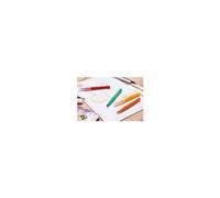 BIC Kids Visaquarelle Feutres de Coloriage Lavables avec Pointe Pinceau - Couleurs Assorties, Pot de 18