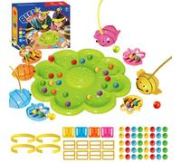 Kids Fishing Game, Magnetic Bee Bean Picking Toy, Interactive Educational Playset, Learning Game with Skill-Building Features, Entertainment Tool for Home Playtime Travel Boy School Preschoolers