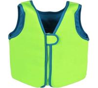 Kids Fishing Jacket Adjustable for Growth with Neoprene Fabric and High-Density EPE Foam for Swimming Beach Vacation Water Play Use(Green,M (3-4 Years))