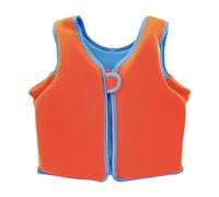 Kids Fishing Jacket Adjustable for Growth with Neoprene Fabric and High-Density EPE Foam for Swimming Beach Vacation Water Play Use(Orange,M (3-4 Years))