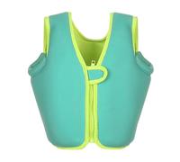 Kids Fishing Jacket Adjustable for Growth with Neoprene Fabric and High-Density EPE Foam for Swimming Beach Vacation Water Play Use(Green1,S (1-2 Years))