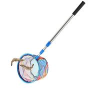Kids Fishing Nets, Crab Catching Toy, 3 Pack Retractable Heavy-Duty Poles, Non-Slip Soft Handle Design, Outdoor Skimmer Gear for Summer Camping Crabbing Game Or Butterfly, 9.84 in