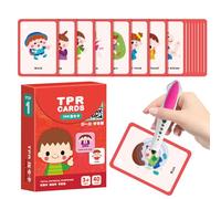 Kids Flash Cards, Educational Instruction Cards Learning Toy for Ages 4-6, Early Childhood Development Machine, Perfect for Kindergarten Classroom Home Homeschool Travel and Family Use