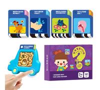 Kids Flash Cards, Educational Instruction Learning Cards, Early Childhood Development Toy with Machine for Ages 4-6 Boys and Girls, Kindergarten Classroom, Home School, Travel Activities