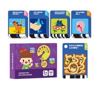 Kids Flash Cards Learning Machine, Early Childhood Educational Instruction Cards, Interactive Toy for Kindergarten Birthday Gift Home Travel Use, Boys Girls, 6.5x4.8x1.89 inches