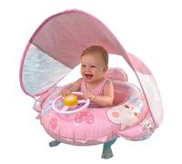 Kids Float Ring - Waterproof Sun Protection Swim Ring with Canopy