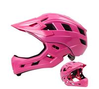 Kids Full Face Helmet, Adjustable Protective Headgear System, Resistant Safety Shell Design, Clear Visor Shield Feature, Lightweight Comfort Build, for Cycling Skateboard Skating Racing Outdoor