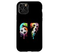 Kids Fun Meme 67 Numéro Six 6 Seven 7 Ice Cream Drips Football Coque pour iPhone 11 Pro