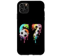 Kids Fun Meme 67 Numéro Six 6 Seven 7 Ice Cream Drips Football Coque pour iPhone 11 Pro Max