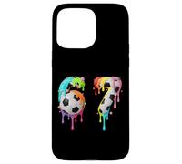 Kids Fun Meme 67 Numéro Six 6 Seven 7 Ice Cream Drips Football Coque pour iPhone 15 Pro Max