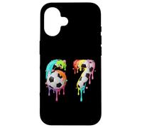 Kids Fun Meme 67 Numéro Six 6 Seven 7 Ice Cream Drips Football Coque pour iPhone 16
