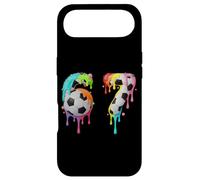 Kids Fun Meme 67 Numéro Six 6 Seven 7 Ice Cream Drips Football Coque pour iPhone Air