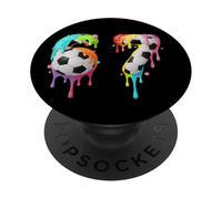 Kids Fun Meme 67 Numéro Six 6 Seven 7 Ice Cream Drips Football PopSockets PopGrip Adhésif