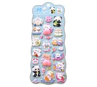 Kids Fun Stickers - 3d Adhesive Toys for Creative Play | Made of Pvc and Paper, Marshmallow Cat Designs for Scrapbooks Notebook Water Bottle Pencil Case Phone Laptop Gift Projects