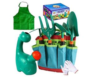 Kids Gardening Set - 9-Piece Tools | Soil Loosening & Planting Sand Shovel Set For Children, Perfect For Yard, Farm, Nursery, Balcony, Flower Beds, Lawn, Outdoor Play, Learning