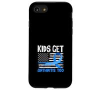 Kids Get Arthritis Too Drapeau américain de Sensibilisation à l'arthrite juvénile Coque pour iPhone SE (2020) / 7/8