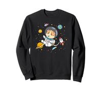 Kids Girls Boys Cute Wheek Merch Space Guinea Pig Lover Sweatshirt