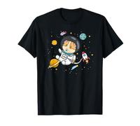 Kids Girls Boys Cute Wheek Merch Space Guinea Pig Lover T-Shirt