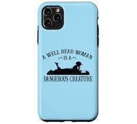 Kids Girls Reading A Well Read Woman is A Dangerous Creature Coque pour iPhone 11 Pro Max