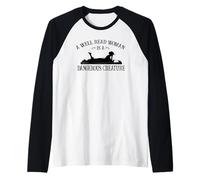 Kids Girls Reading A Well Read Woman is A Dangerous Creature Manche Raglan