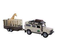 Kids Globe – Jouet Set Safari – en métal et plastique – mécanisme Pull back – 3+ ans
