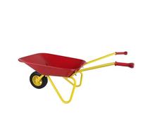 Kids Globe 721995 Brouette en métal pour Enfant Rouge/Jaune Charge maximale 5 kg Jouet pour Enfants à partir de 18 Mois
