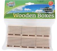 Kids Globe Boîtes À Pommes De Terre En Bois 6 Pcs 1:32 5.2x3.9x4cm