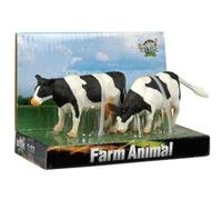 Kids Globe Cow Black / white Standing 1:32, 2pcs G