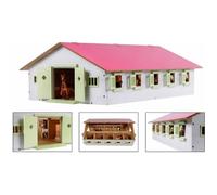 Kids Globe Écurie de chevaux avec 9 box à cheveux 1:232 Rose 610188