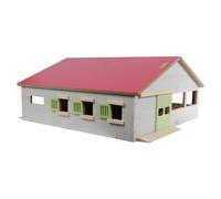 Kids Globe Clapier (avec 3 boîtes et Terrain d'équitation, Longueur : 62 cm, Largeur : 56 cm, Hauteur : 26 cm, Toit Amovible des Deux côtés, matériau : Bois) 610271, Rose