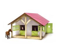 Kids Globe Écuries De Ferme Avec 2 Compartiments Et 1 Atelier 1:24
