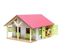Écuries de ferme avec 2 compartiments et 1 atelier 1:24 - KIDS GLOBE - Enfant - Rose - Plastique - Résine