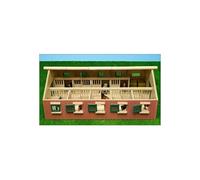 Kids Globe Horse Stable Wood With 9 Horse Stalls 1:32