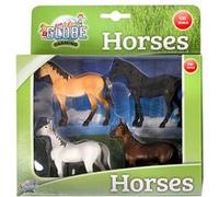 Kids Globe Chevaux KG570199 – 4 pièces – Échelle 1/32