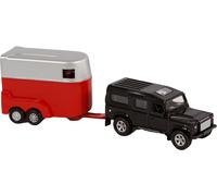 Kids Globe Vans pour chevaux avec voiture et cheval, voiture jouet, transport de chevaux