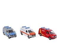 Kids Globe Volkswagen Transporter Service d'urgence DE die cast pb Light Sound 3ass 13,5 cm.