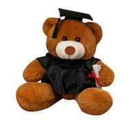Kids Graduation Bear - Graduation Bear 2024 - Bear with Hat, Graduation Bear Célébreuses College Graduation & Elementary High School Kids Graduation Bear Girls Graduation Decoration Bourse Wit