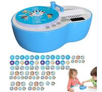 Kids Gramophone, Story Player, Interactive Phonograph Toy with 84 Learning Cards, Music and Storytelling Machine 6.3x4.33x2.56 inches for , Early Education Speaker for Boys Girls Age 3 4 5 6