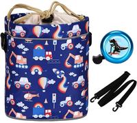 Kids Handlebar Bag With Stable Attachment,Front Bicycle Basket With Reflective Strips For Safety,Scooter Bags In Cute Models