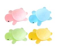 Kids Handmade Soap - 4X Turtle-Shaped Cute Soap, Cleansing Moisturizing Wash | Gentle Natural Body Care, Fun Bath Accessory, Mild Skin-Friendly For Boys, Girls, Bathroom Use, Home Hygiene