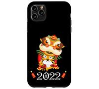 Kids Happy Chinese New Year Cartoon Year of the Tiger 2022 Coque pour iPhone 11 Pro Max