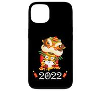 Kids Happy Chinese New Year Cartoon Year of the Tiger 2022 Coque pour iPhone 13