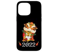 Kids Happy Chinese New Year Cartoon Year of the Tiger 2022 Coque pour iPhone 14 Pro Max
