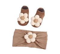 Kids Headbands | Serre-Têtes Fleurs Douces - Ensemble De Chaussettes Et Serre-Têtes Pour,Pour Garçons et Filles, Idéal pour Marche, Photo, Maison, Extérieur, Anniversaire, Baptême, Quotidien,