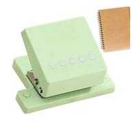 Kids Hole Punch - Handheld Craft Cutter, Portable Scrapbooking Tool | Non Slip Grip Puncher Multi Functional Badge Maker Device Notebook Planner Card Album Envelope Letter DIY Kit